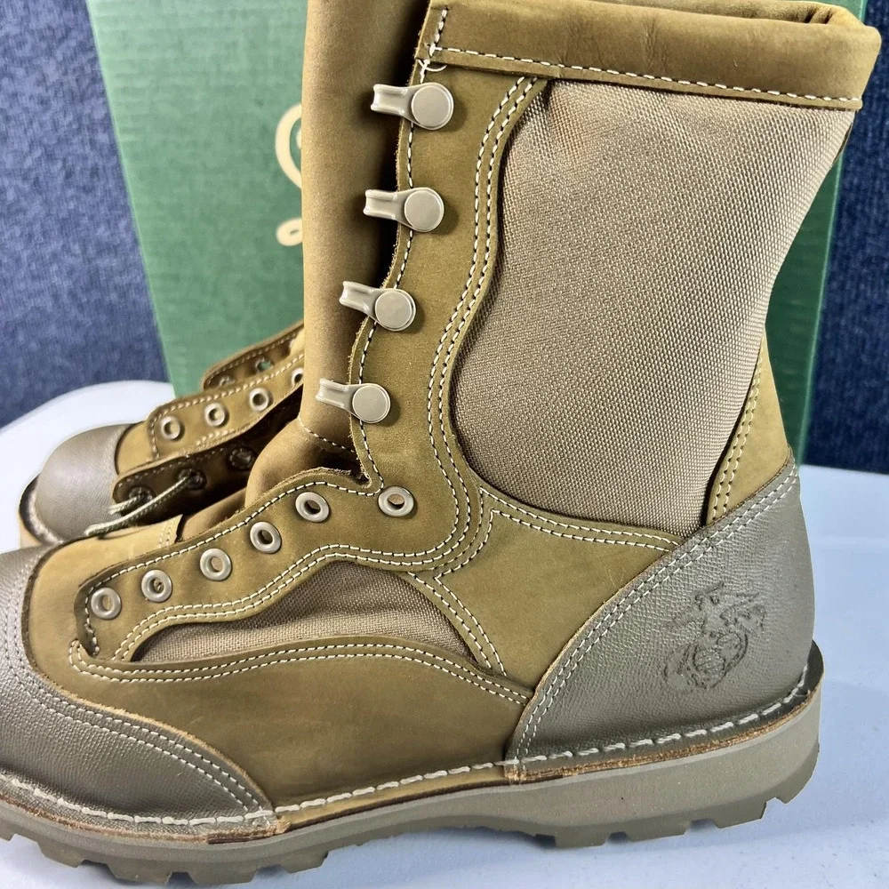 Danner USMC RAT Hot Weather Boots Mens Size 10.5 Coyote Tan Vibram Combat 15670X